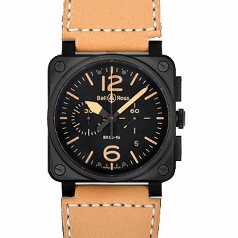 BELL＆ROSS ベル&ロス スーパーコピー BR03-94 HERITAGE SHADOW クロノグラフ ブラック 【世界限定500本】